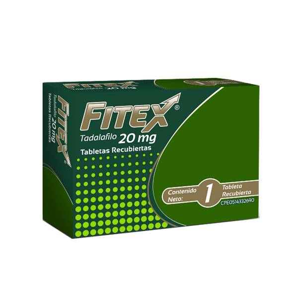 Fitex Tadalafilo 20mg x 1 Tabletas - Farma