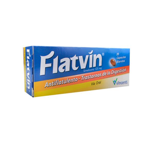 Flatvin Simeticona 125mg x 20 Cápsulas Blandas Vincenti
