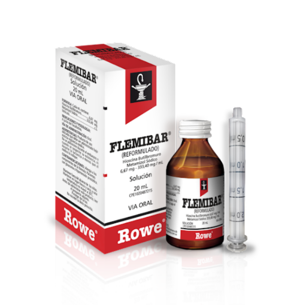 Flemibar Hioscina+Metamizol Solución En Gotas 6,67Mg/333,4Mg 20Ml