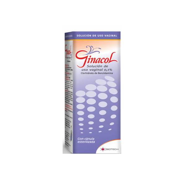 Ginacol Bencidamina 0.1% Solución De Uso Vaginal 135ml - Biotech