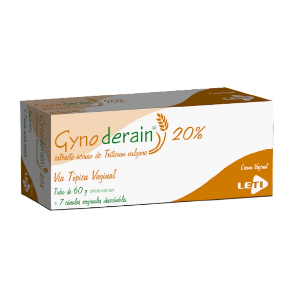 Gynoderain Fenoxietanol+Triticum Vulgare 20% Crema Vaginal 7 Aplicadores x 60gr