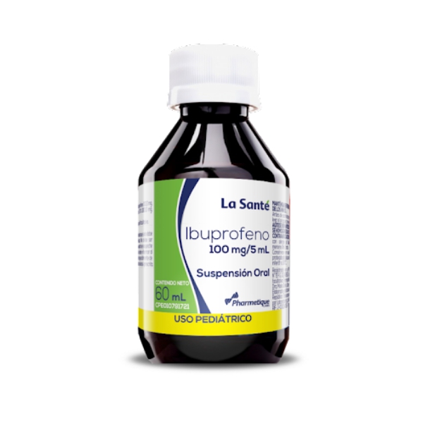 Ibuprofeno Jarabe Pediátrico 100mg/5ml x 60ml -La Santé