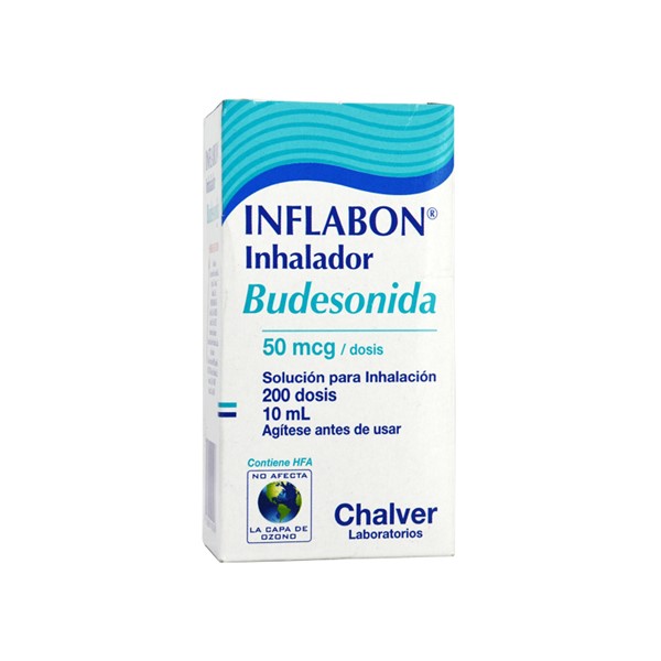 Inflabon Budesonida Inhalador 50mcg/200 Dosis 10ml - Chalver