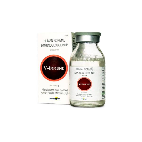 Inmunoglobulina Humana Solución Inyectable 5% 5g/100 ml/I.V - Virchow
