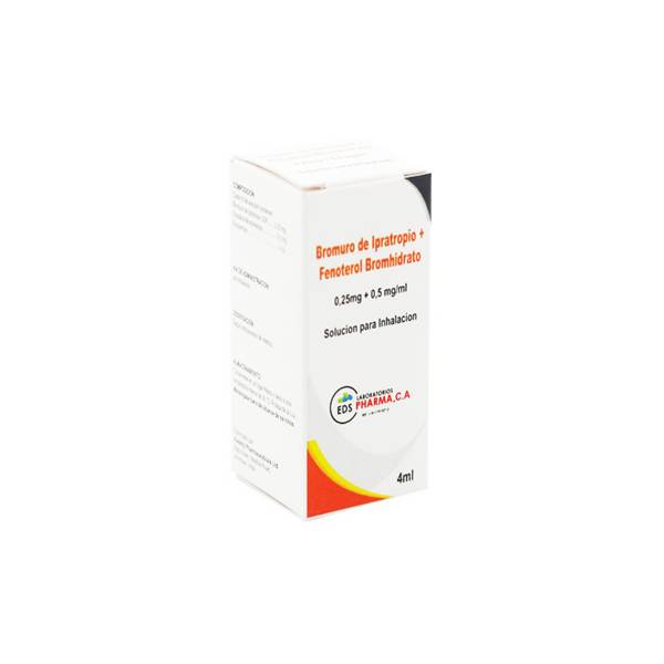 Ipratropio + Fenoterol Solución Para Inhalación 0.25mg/0.5mg x 4ml EDS P