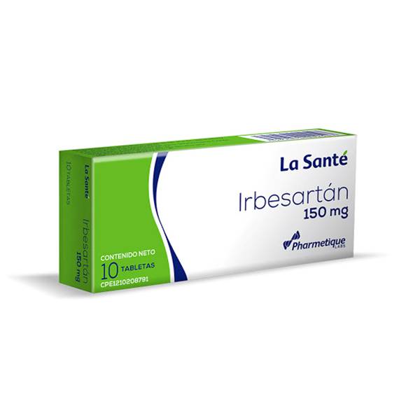 Irbesartán 150mg x 10 Tabletas - La Santé