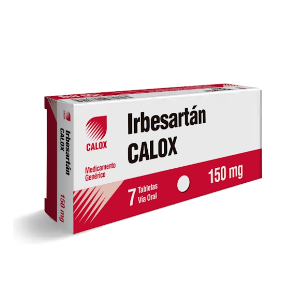 Irbesartán 150mg x 7 Tabletas - Calox