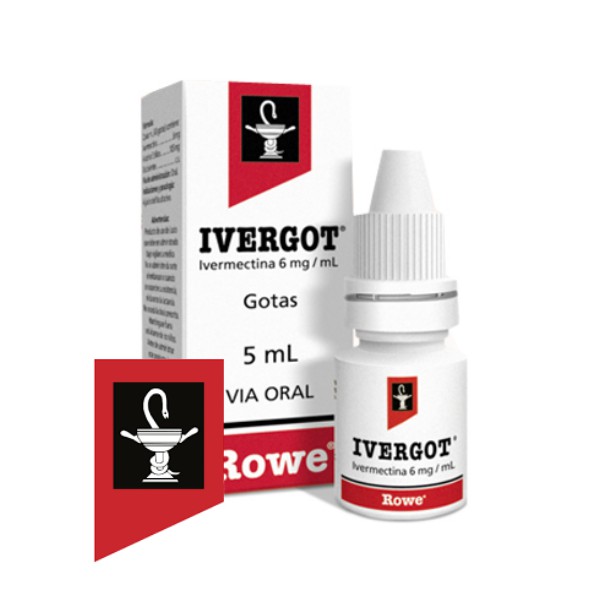 Ivergot Ivermectina Solución En Gotas 6mg/ml X 5ml - Rowe