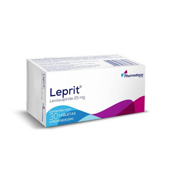 Leprit Levosulpirida 25mg x 30 Tabletas - Pharmetique