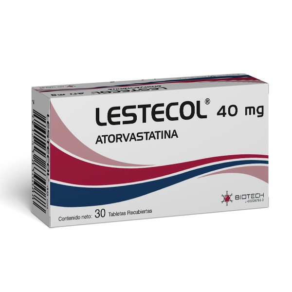 Lestecol Atorvastatina 40mg x 30 Tabletas - Biotech