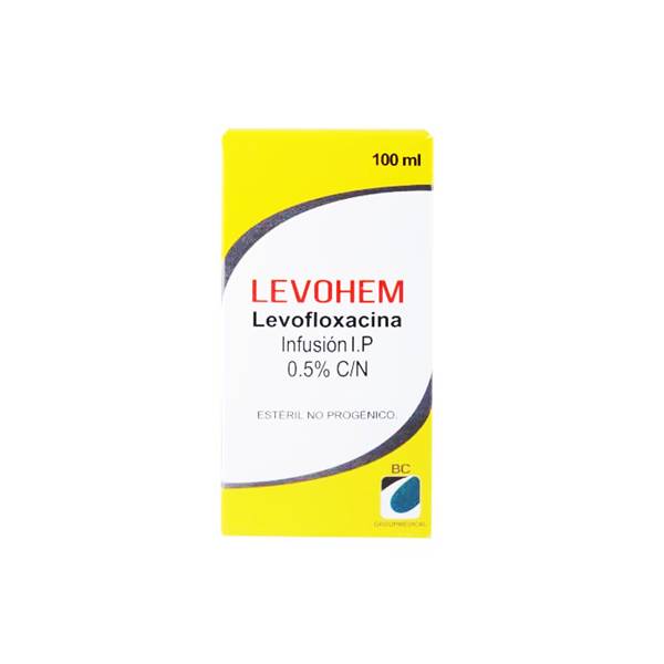 Levohem Levofloxacina Ampolla 0.5% X 100ml - Prahem