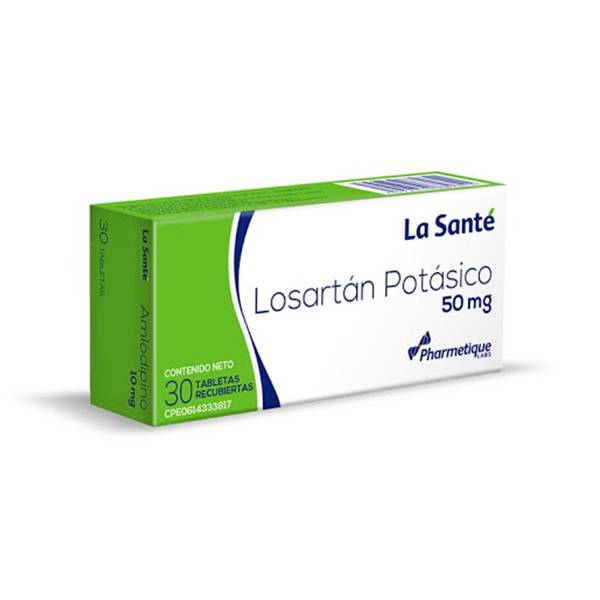 Losartán Potásico 50mg x 30 Tabletas - La Santé