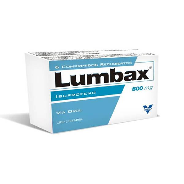 Lumbax Ibuprofeno 800mg x 6 Comprimidos - Vargas