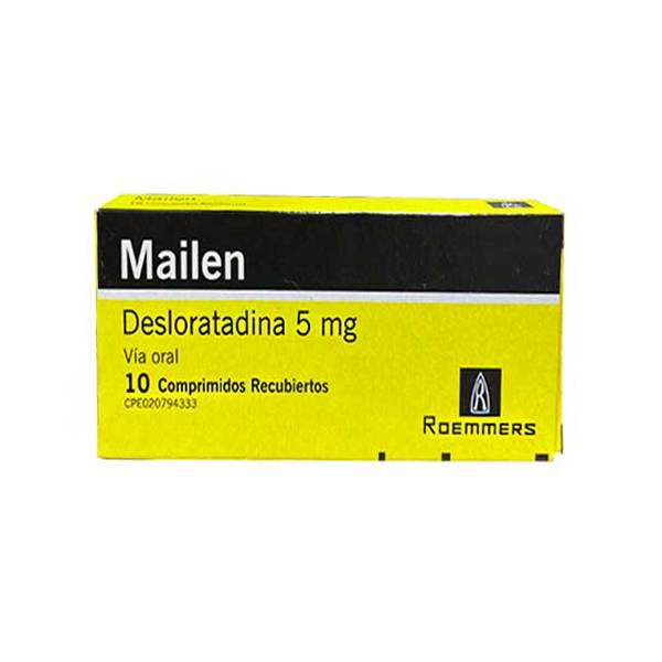 Mailen Desloratadina 5mg 10 Comprimidos - Megalabs