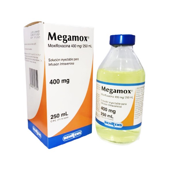 Megamox Moxifloxacina Ampolla 400mg/250ml /I.V X 250ml - Behrens