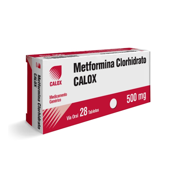 Metformina 500mg x 28 Tabletas - Calox