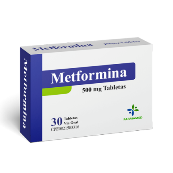 Metformina 500mg x 30 Tabletas - Farmamed