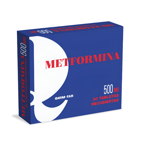 Metformina 500mg x 30 Tabletas - Quim-Far