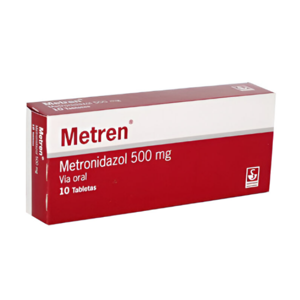 Metren Metronidazol 500mg x 10 Tabletas - Siegfried