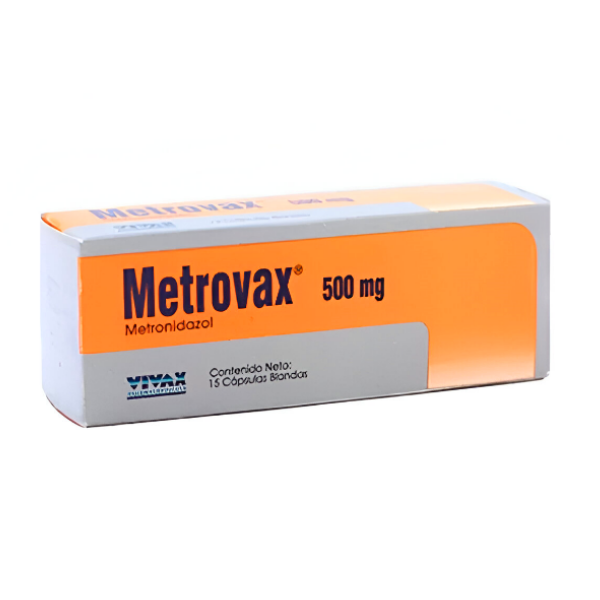 Metrovax Metronidazol 500mg x 15 Cápsulas Blandas Vivax
