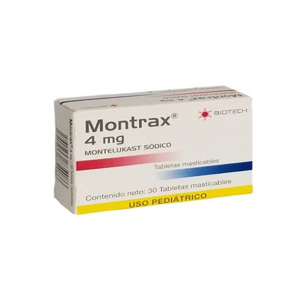 Montelukast Montrax Pediátrico 4mg x 30 Tabletas - Biotech