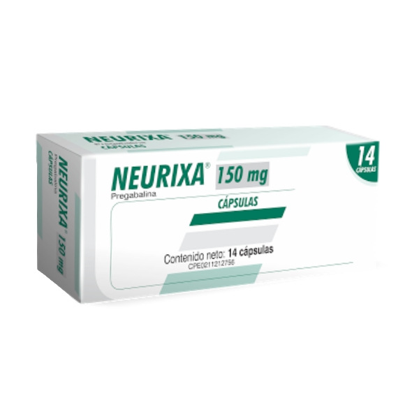 Neurixa Pregabalina 150mg x 14 Cápsulas - Farma