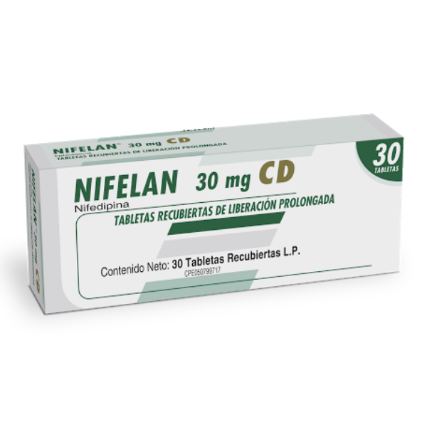 Nifelan CD Nifedipina 30mg x 30 Tabletas - Farma