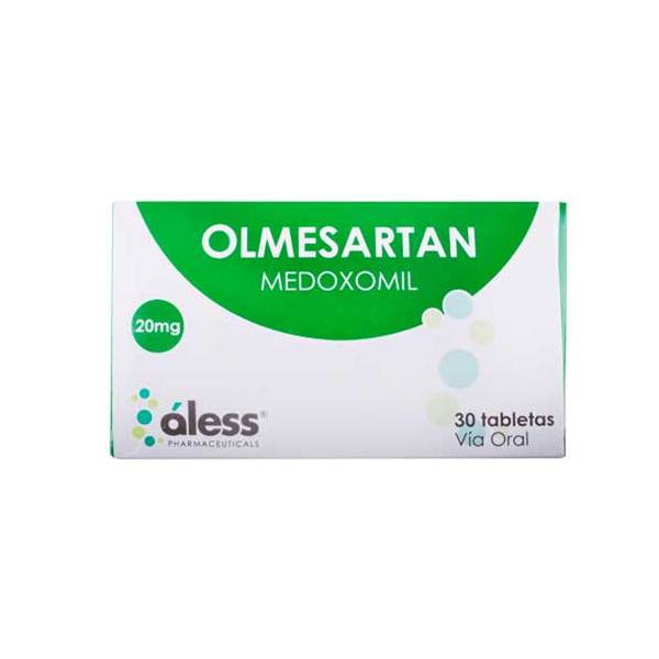 Olmesartán 20mg x 30 Tabletas - Aless