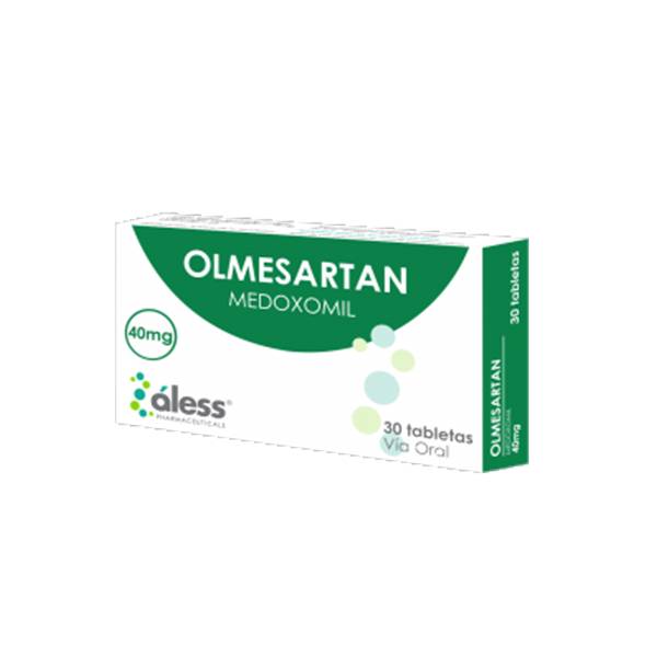 Olmesartán 40mg x 30 Tabletas - Aless