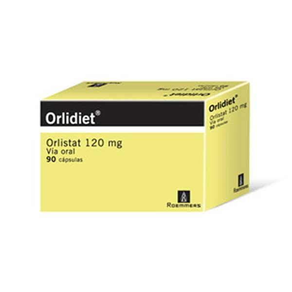 Orlidiet Orlistat 120mg x 90 Cápsulas - Megalabs