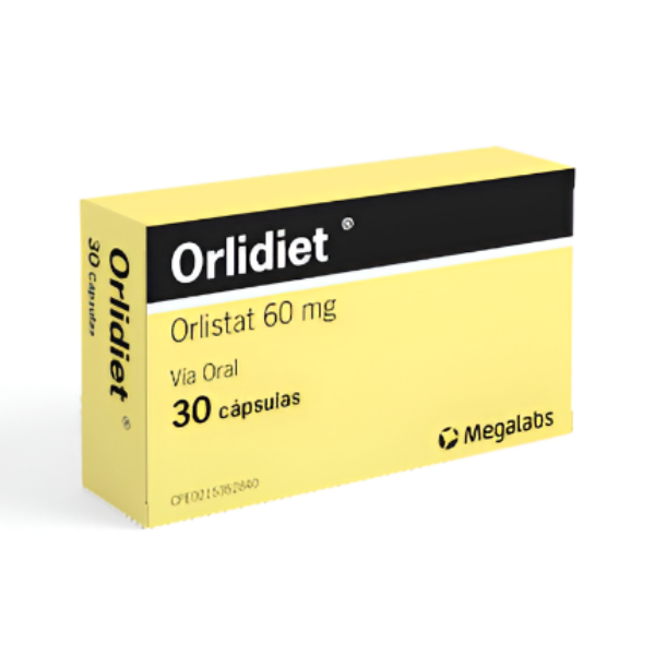 Orlidiet Orlistat 60mg x 30 Cápsulas - Megalabs