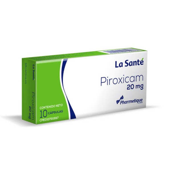 Piroxicam 20mg x 10 Cápsulas - La Santé