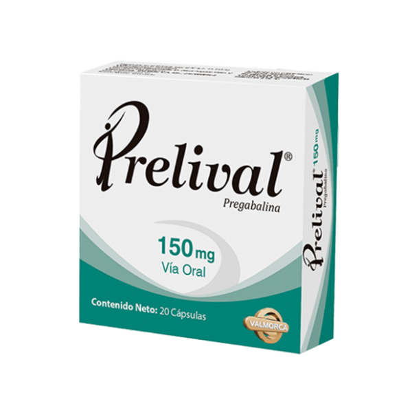 Prelival Pregabalina 150mg x 20 Cápsulas - Valmorca