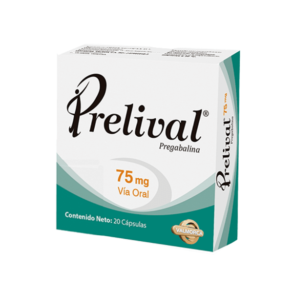 Prelival Pregabalina 75mg x 20 Cápsulas - Valmorca