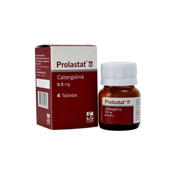 Prolastat Cabergolina 0.5mg x 4 Tabletas - Siegfried
