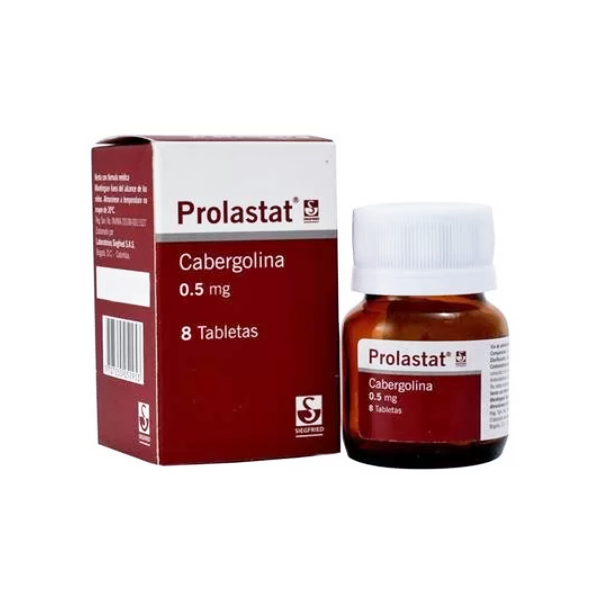 Prolastat Cabergolina 0.5mg x 8 Tabletas - Siegfried