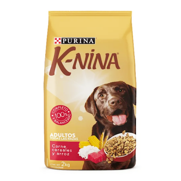 Purina K-NINA Adultos Carne, Cereales Y Arroz 2 Kg