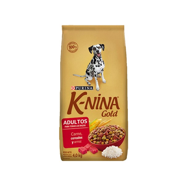 Purina K-NINA Adultos Carne, Cereales Y Arroz 4 Kg