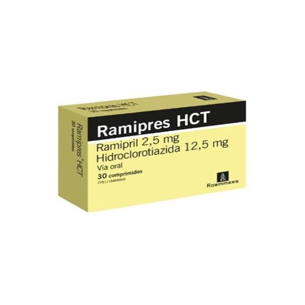 Ramipres HCT Ramipril+Hidroclorotiazida 2.5mg/12.5mg x 30 Comprimidos - Megalabs