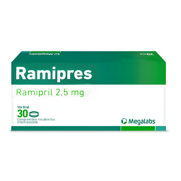 Ramipres Ramipril 2.5mg x 30 Comprimidos - Megalabs