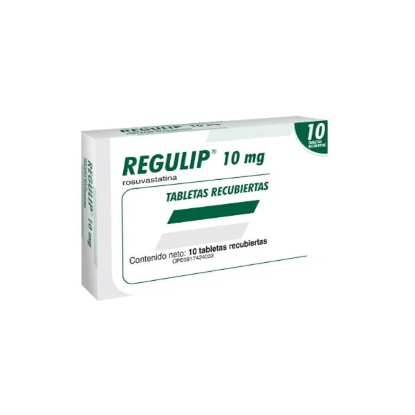 Regulip Rosuvastatina 10mg x 10 Tabletas - Farma