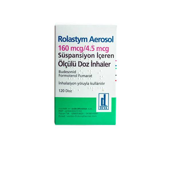Rolastym Budesonida+Formoterol Inhalador 160-4.5mcg/120 Dosis - Deva