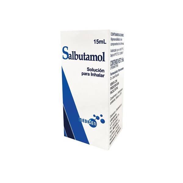 Salbutamol Solución Para Nebulizar 15ml - Medigen
