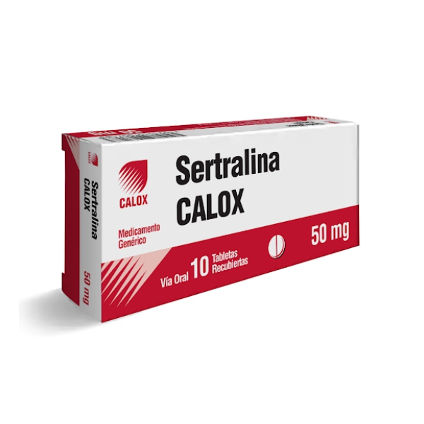 Sertralina 50mg x 10 Tabletas - Calox