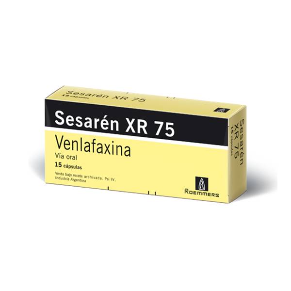 Sesaren XR Venlafaxina 75mg x 15 Cápsulas - Megalabs