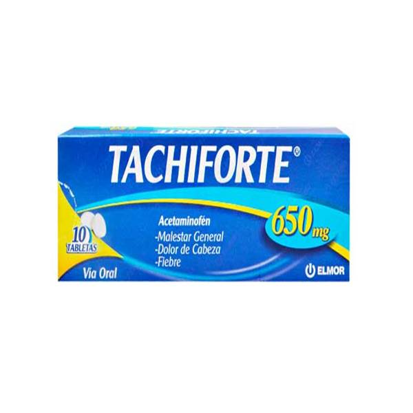 Tachiforte Acetaminofén 650mg x 10 Tabletas - Elmor