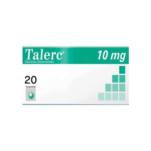 Talerc Cetirizina 10mg x 20 Comprimidos - Dollder