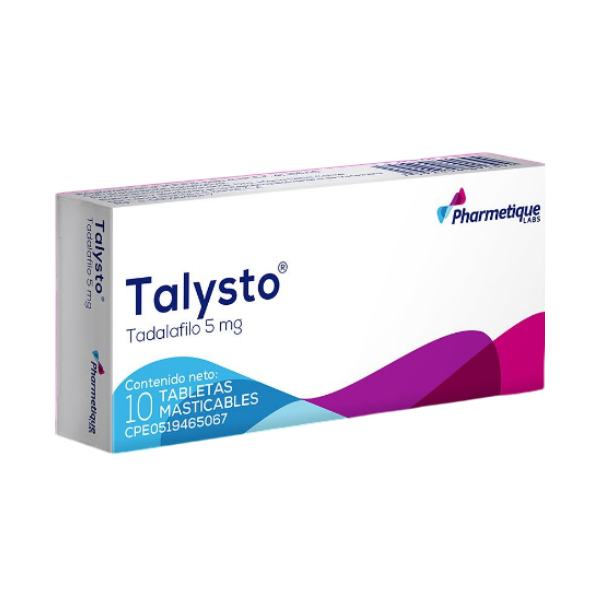 Talysto Tadalafilo 5mg x 10 Tabletas - Pharmetique