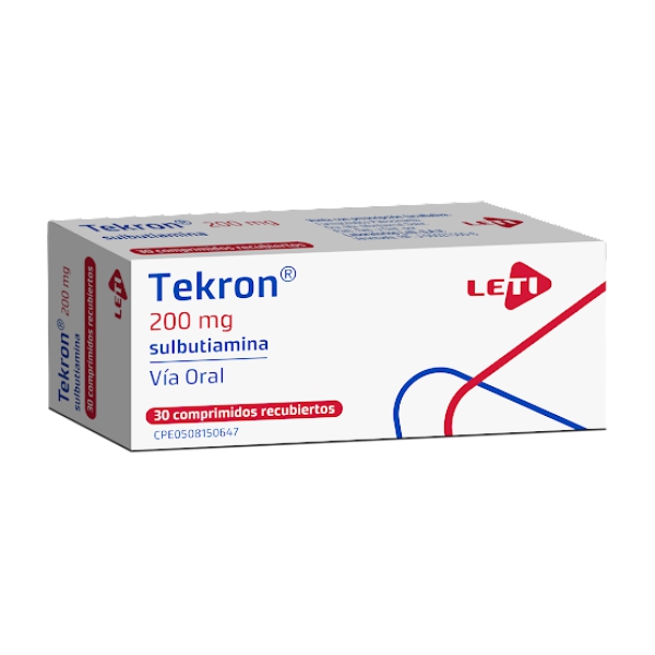Tekron Sulbutiamina 200mg x 30 Comprimidos - Leti
