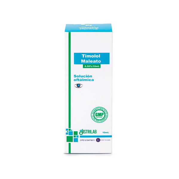 Timolol 0.50% Solución Oftálmica x 10ml - Distrilab